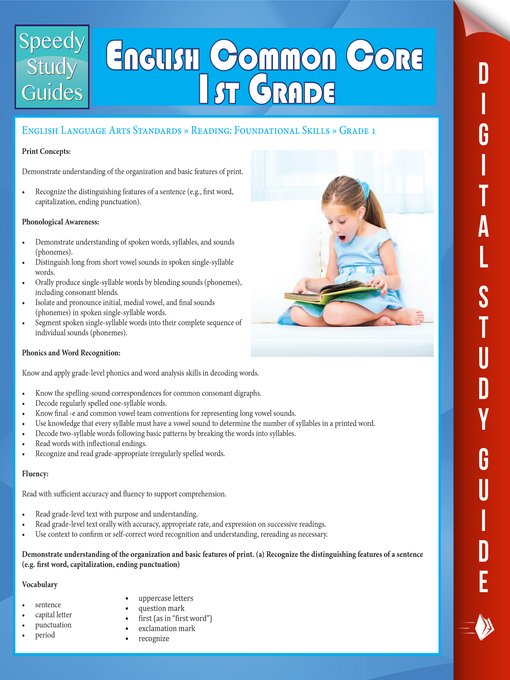 Title details for English Common Core 1st Grade by Speedy Publishing - Available